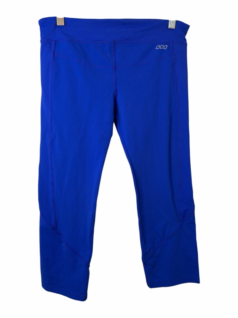 Lorna Jane Australia Blue Cropped Active Leggings with Small Logo
